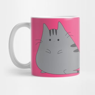 Cute Fat Cat Illustration Mug